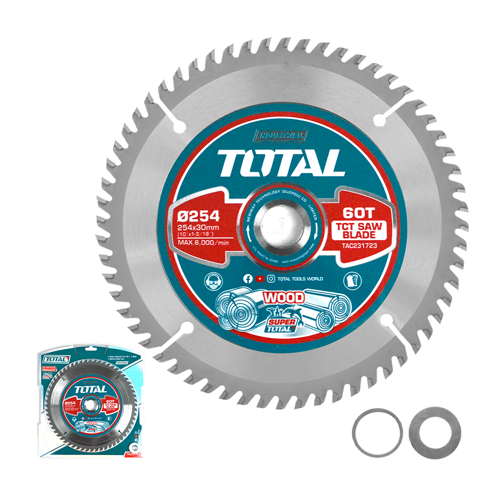 DISCO DENTADO TCT P/MADERA 254MM (12'') 60T INDUSTRIAL