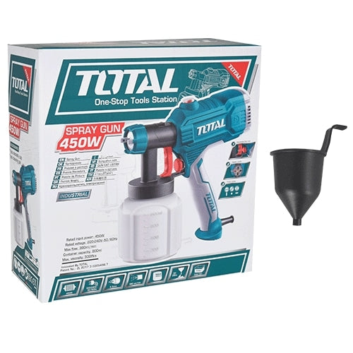 PISTOLA P/PINTAR ELECTRICA 220V 450W 380ML/MIN CAP 800ML INDUSTRIAL