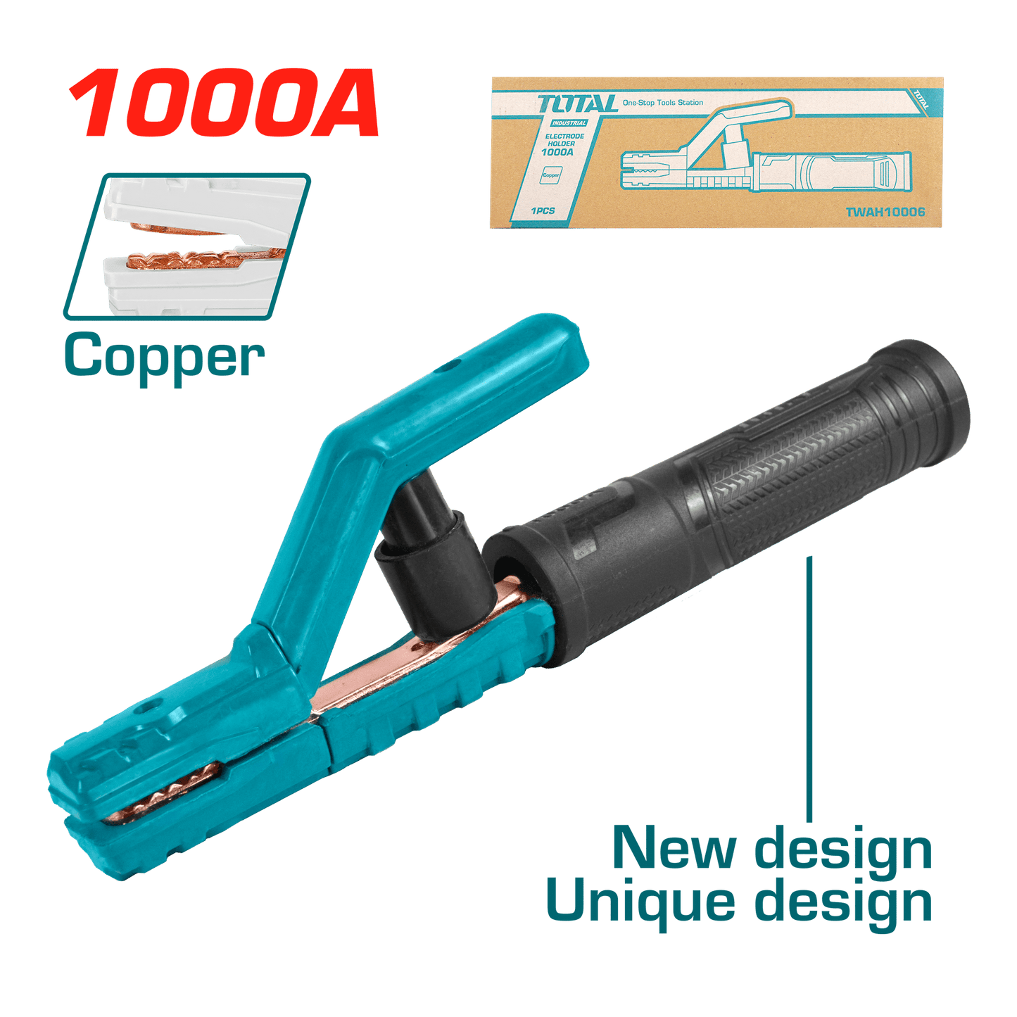 PORTA ELECTRODO 1000A MMA<630A COBRE DISEÑO EXCLUSIVO