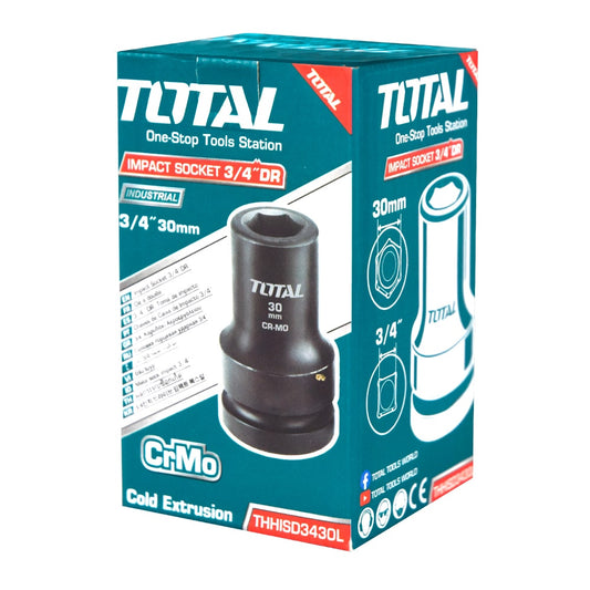 SOCKET IMPACTO DR 3/4 PULG 30X90MM CRMO INDUSTRIAL