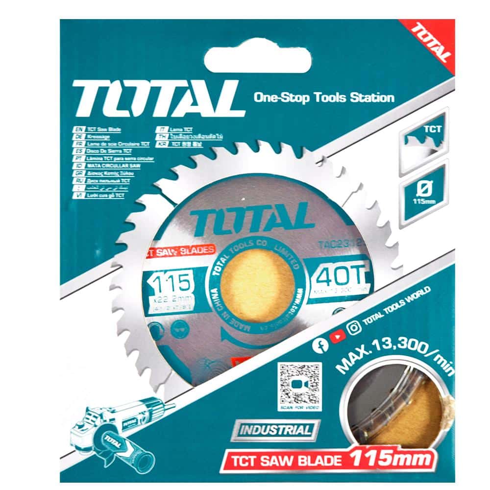 DISCO DENTADO TCT P/MADERA 115MM (4-1/2'') 40T