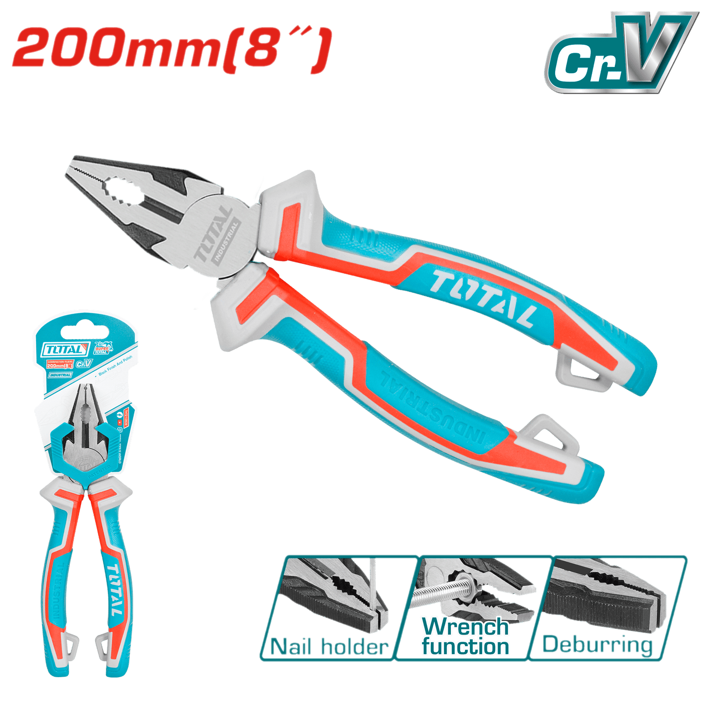 ALICATE COMBINACION 200MM(8PULG) CR.V