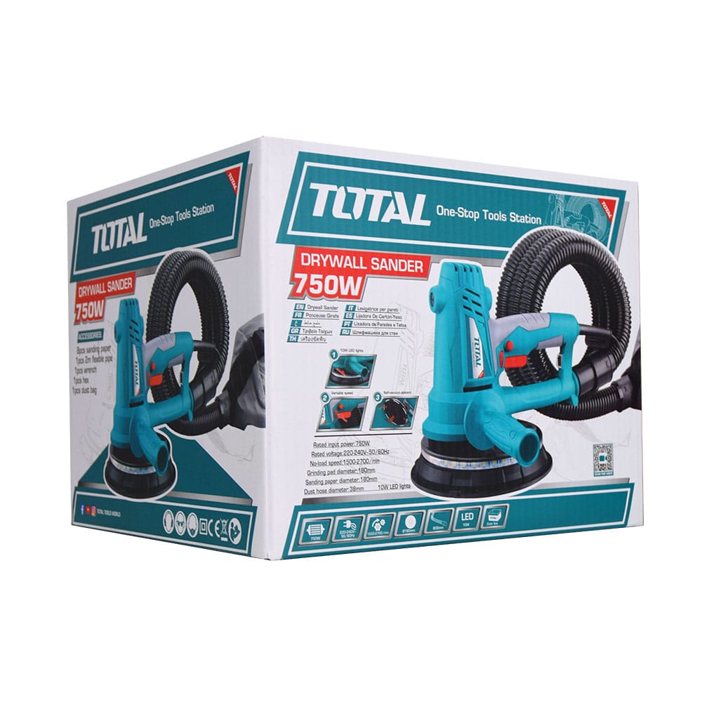 LIJADORA DE DRYWALL 750W 180MM CON LUZ INDUSTRIAL
