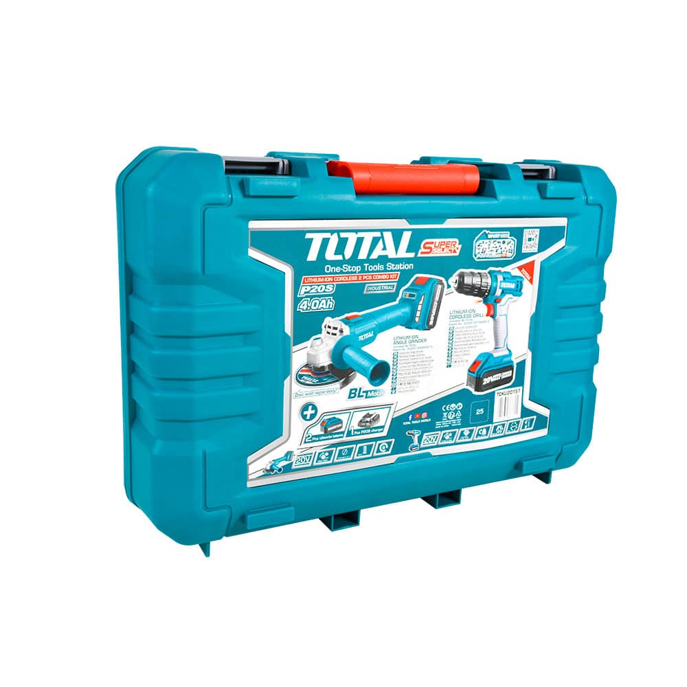 COMBO TALADRO + AMOLADORA P20S 2X4.0AH EN MALETIN INDUSTRIAL