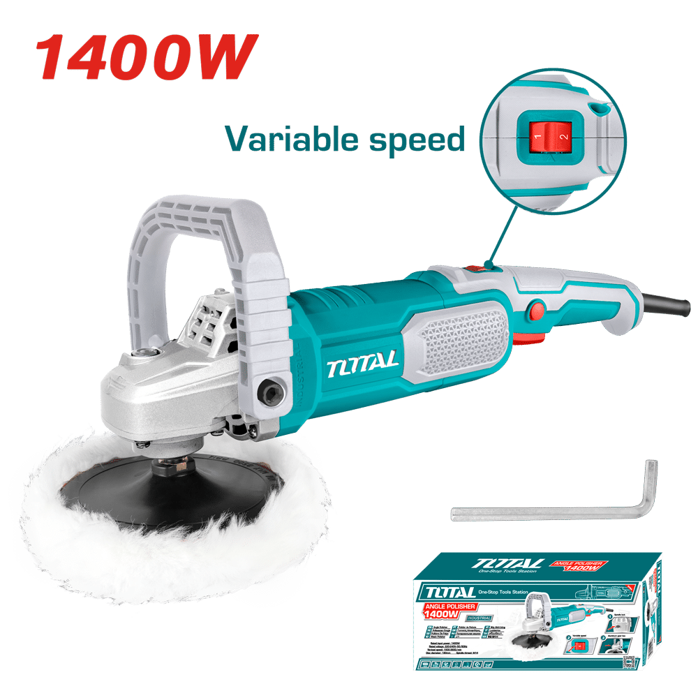 PULIDORA ANGULAR 1400W 1500-3600RPM 180MM INDUSTRIAL