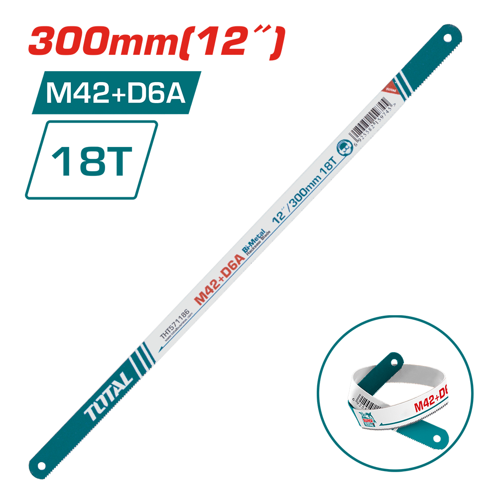 HOJA DE SIERRA BI-METAL M42+D6A 18T 300MM 12'' INDUSTRIAL
