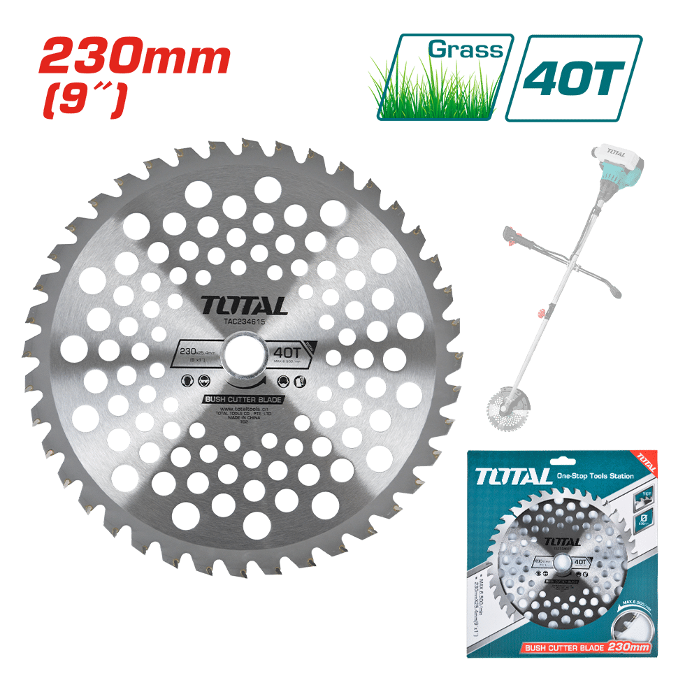 DISCO DE CORTE PARA GUADAÑA ELÉCTRICA 230MM 40T