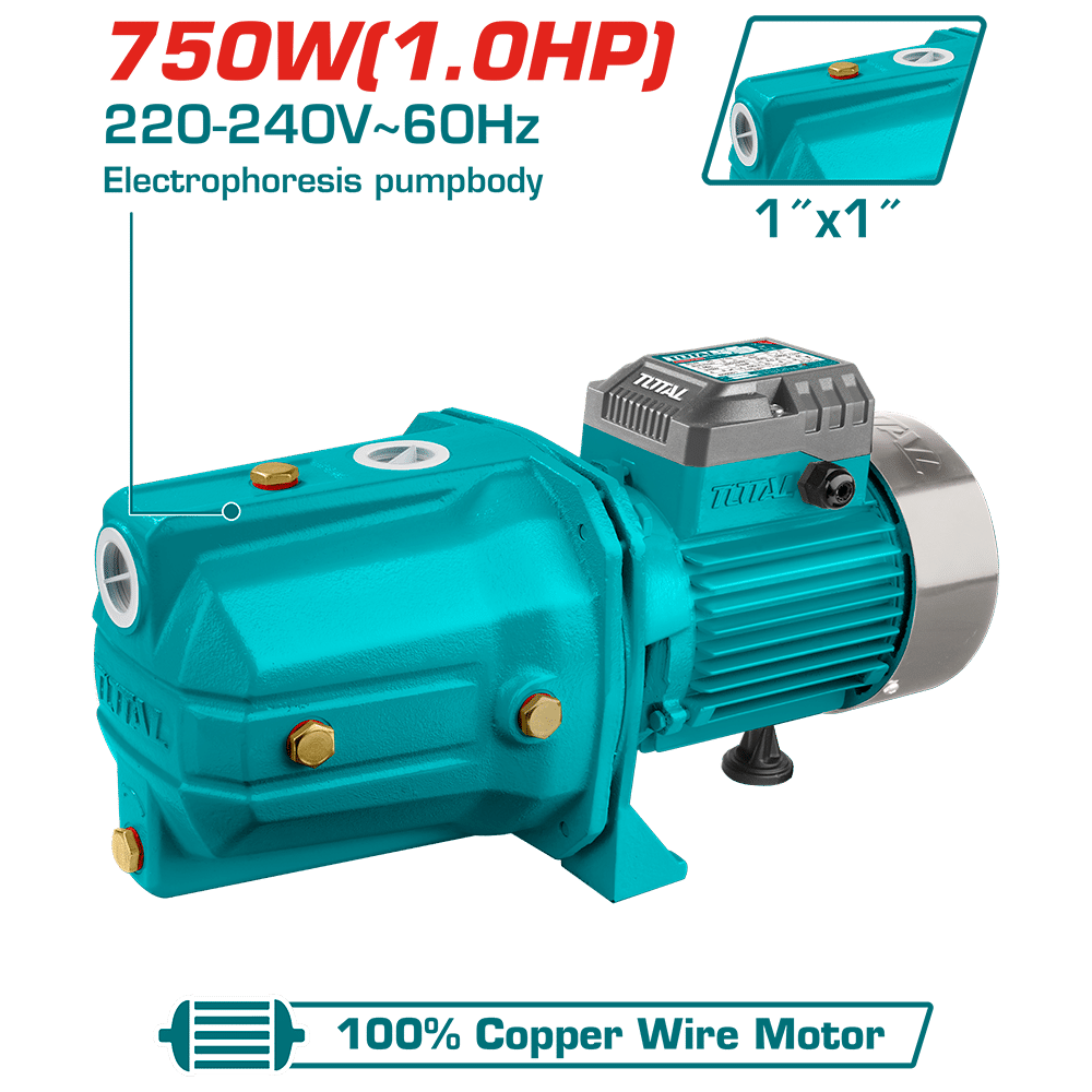 BOMBA DE AGUA AUTOCEBANTE 1.0HP 9M 55L/MIN 1X1
