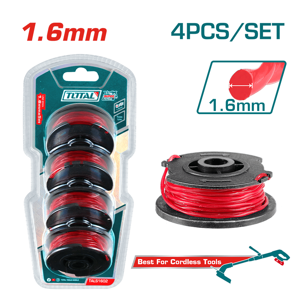 LINEA DE NYLON PARA GUADAÑA 1.6MM 5M 4PCS