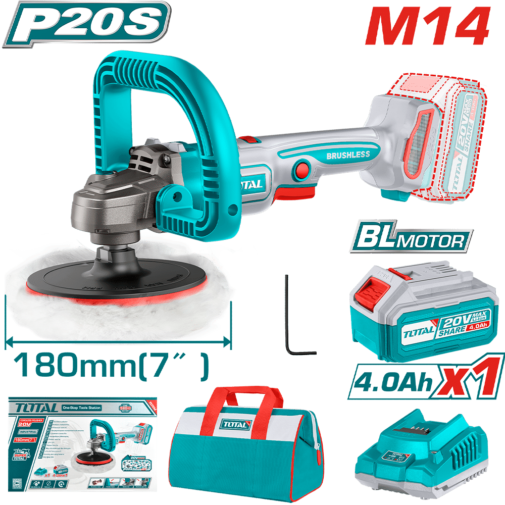 PULIDORA ANGULAR LL-ION 20V 125MM 4800RPM BRUSHLESS INDUSTRIAL
