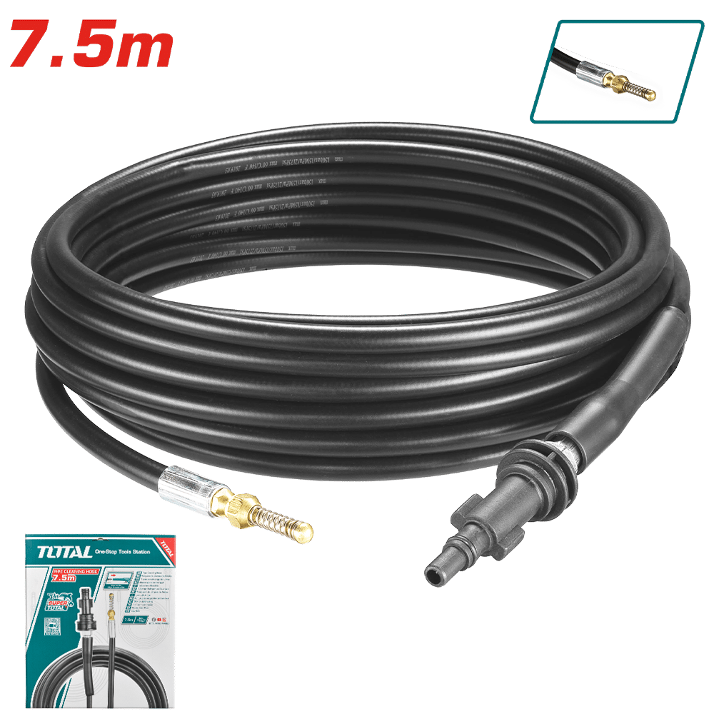 MANGUERA LIMPIADORA DE TUBERÍAS 7.5M 150BAR (2175PSI)