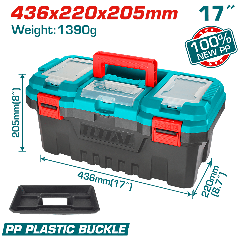 CAJA HERRAMIENTAS 17" NEW PP 436X220X205MM 15KG