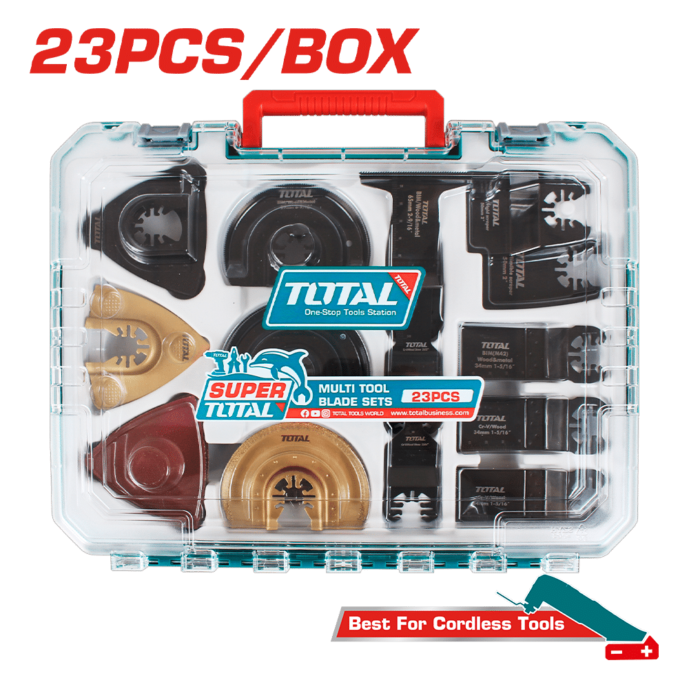 KIT DE ACCESORIOS PARA MULTI-HERRAMIENTA 23PCS EN MALETIN