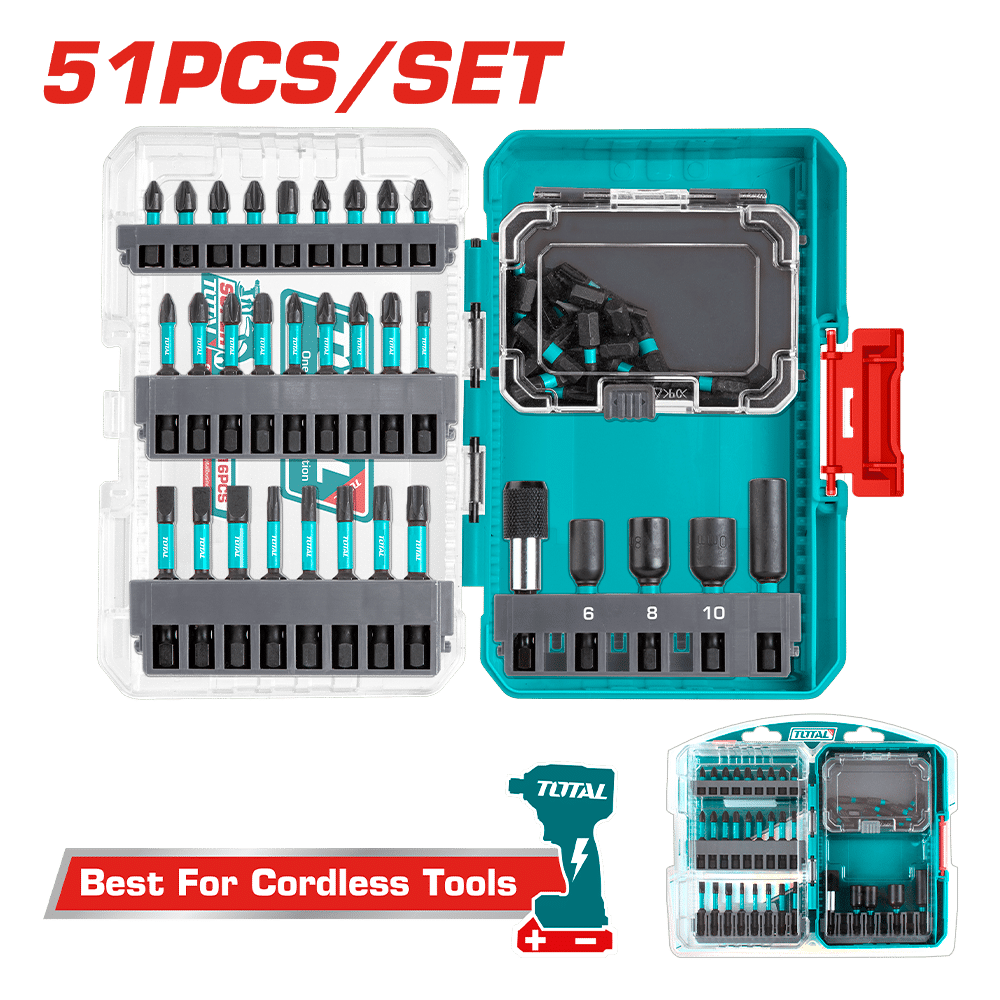 SET DE PUNTAS PARA DESTORNILLADOR DE IMPACTO 51PZS INDUSTRIAL