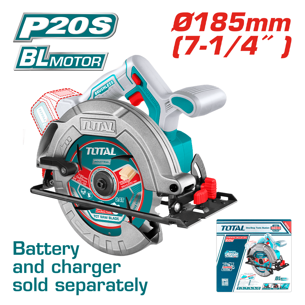 SIERRA CIRCULAR LI-ION 20V 4800RPM 185MM BRUSHLESS INDUSTRIAL