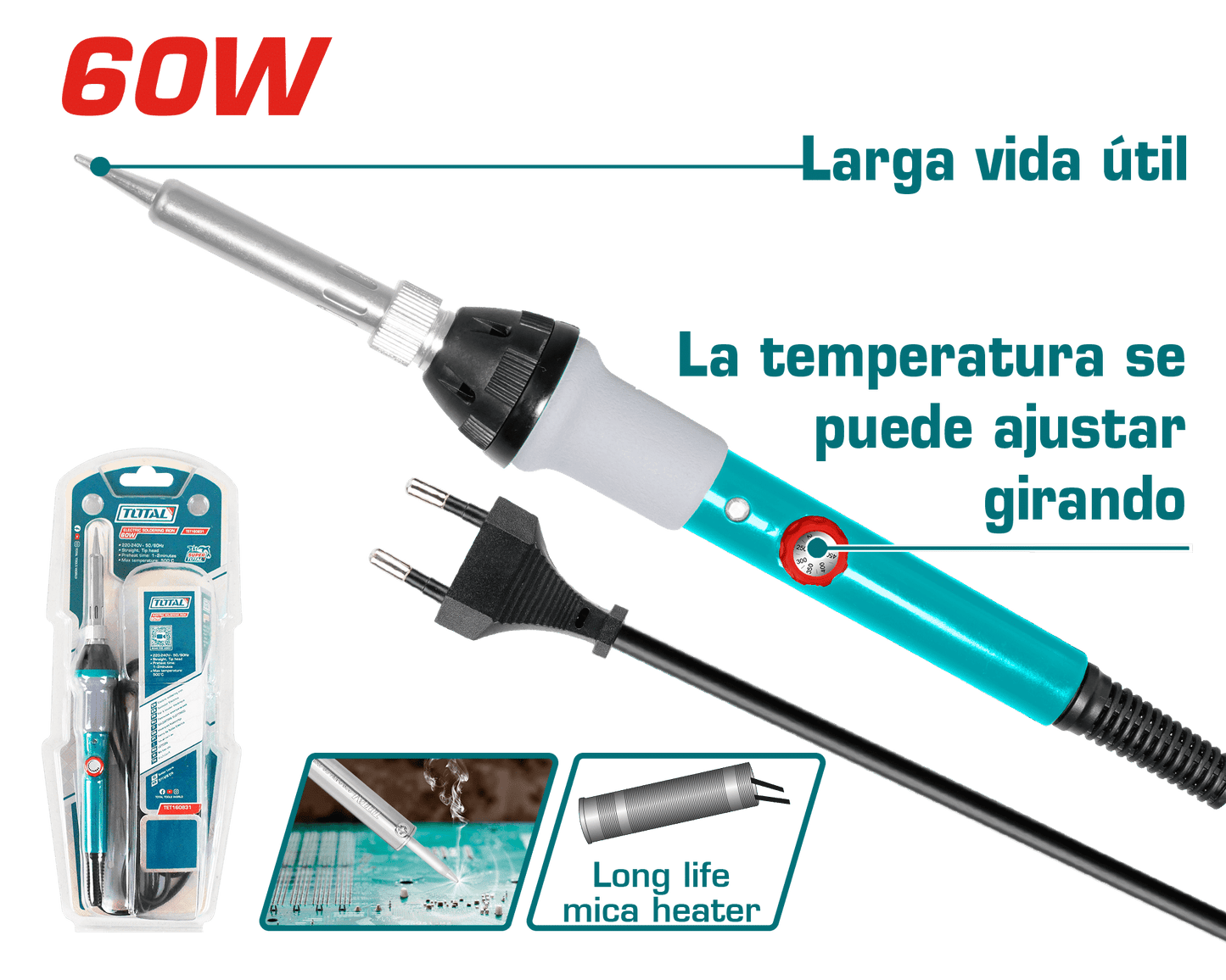 CAUTIN ELECTRICO 60W PRE 1-2 MINUTOS INDUSTRIAL