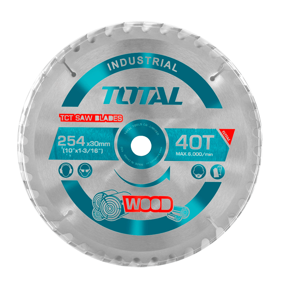DISCO DENTADO TCT P/MADERA 254MM (10'') 40T INDUSTRIAL