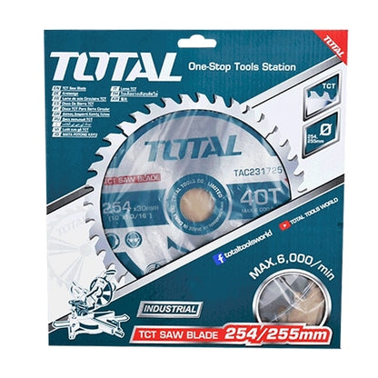 DISCO DENTADO TCT P/MADERA 254MM (10'') 40T INDUSTRIAL