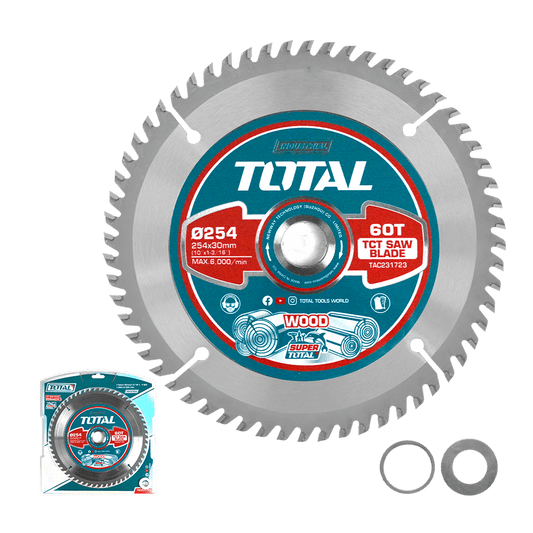 DISCO DENTADO TCT P/MADERA 254MM (12'') 60T INDUSTRIAL