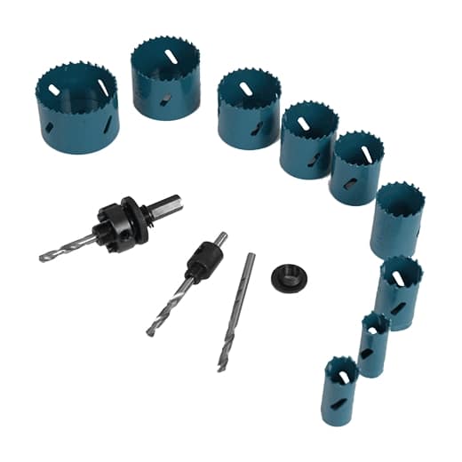 SET DE CIERRAS CORONA BI-METAL 13PCS
