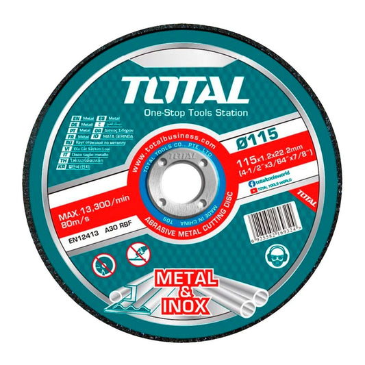 DISCO ABRASIVO/CORTE P/METAL 115MM X 1.2MM X 22.2MM CENTRO PLANO