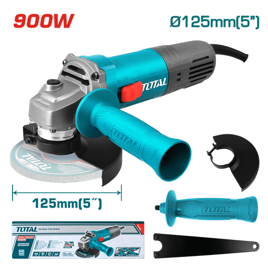 AMOLADORA ANGULAR 05'' 125mm 900W M14 12000RPM MANGO CORTO INDUSTRIAL