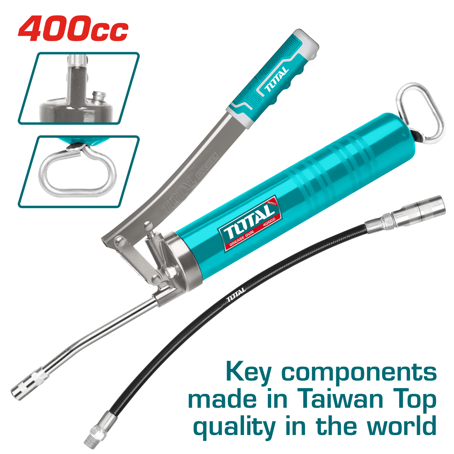 ENGRASADORA MANUAL HD 400CC TOP QUALITY ACERO 1.2MM 4500PSI