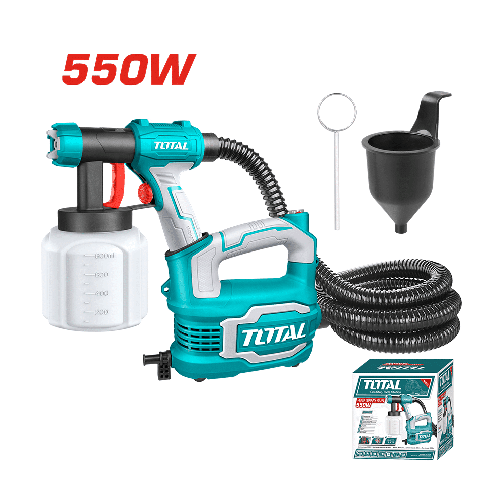 PISTOLA P/PINTAR HVLP ELECTRICA 500W 850ML/MIN CAP 800ML INDUSTRIAL