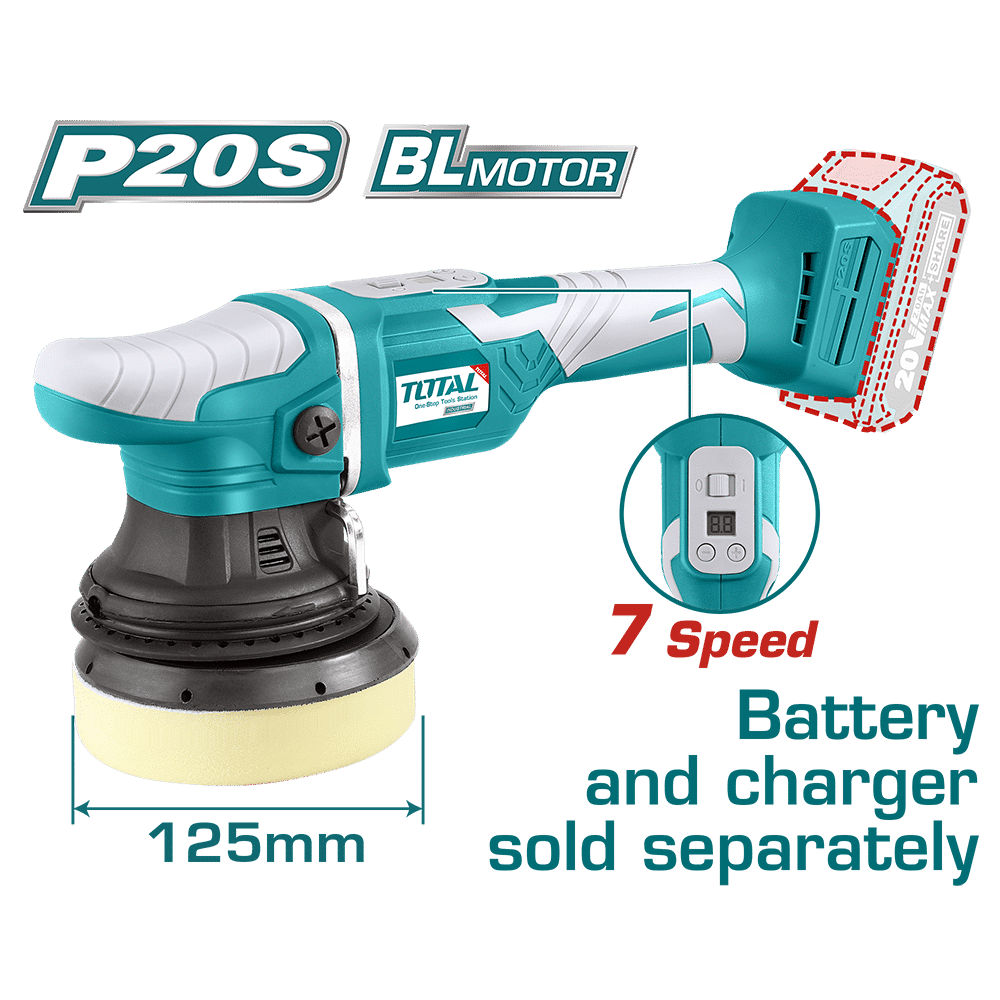 PULIDORA ANGULAR LI-ION 20V 125MM 4800RPM BRUSHLESS INDUSTRIAL