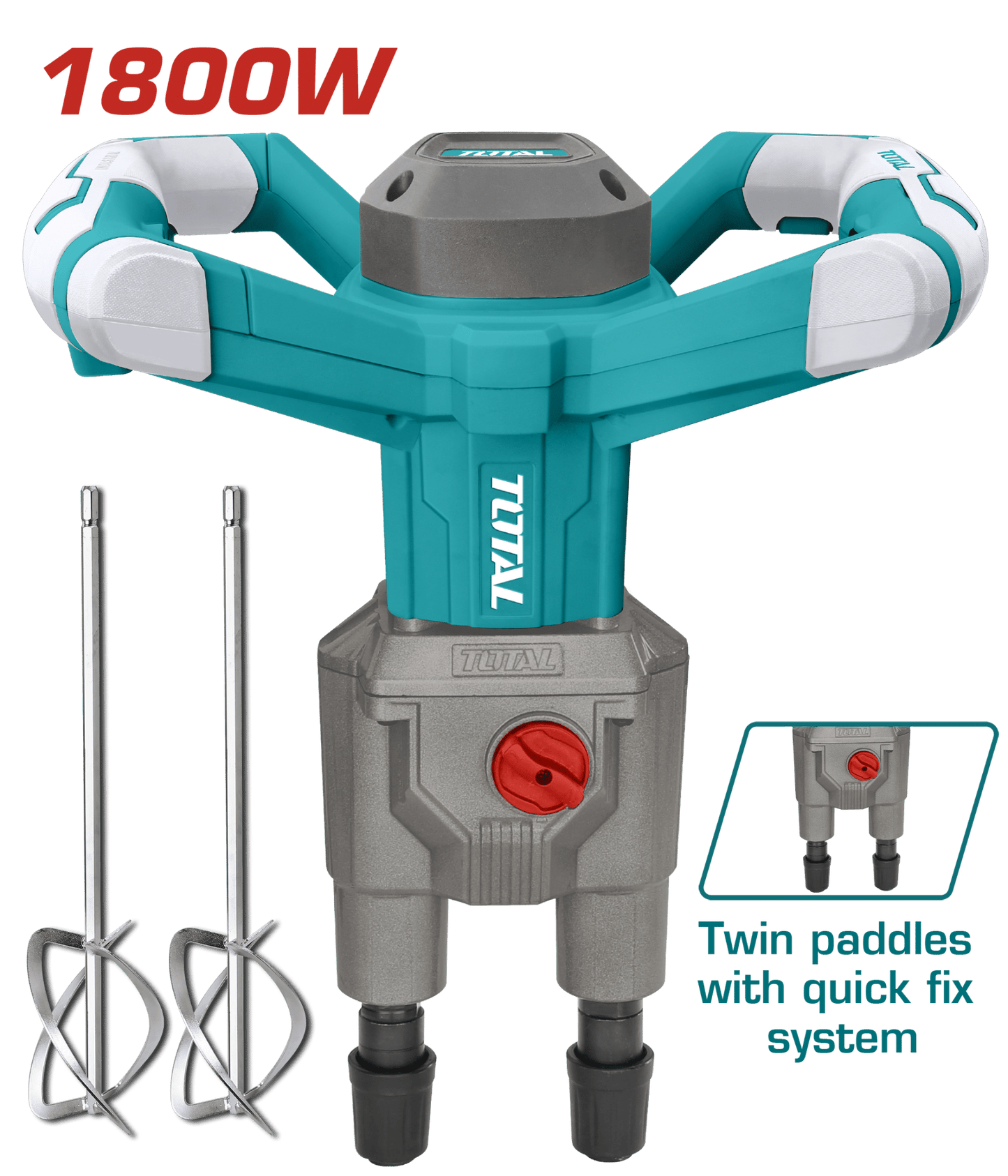 MEZCLADORA DOBLE PALETA 1800W 650RPM HEX13 INDUSTRIAL