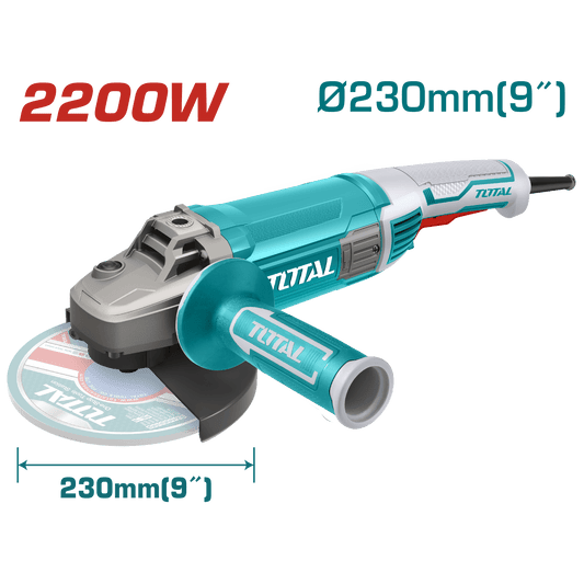 AMOLADORA ANGULAR 09'' 230mm 2200W M14 6600RPM INDUSTRIAL