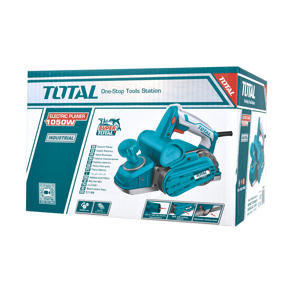 CEPILLO ELECTRICO 1050W 16000RPM 82X3MM HD AL INDUSTRIAL