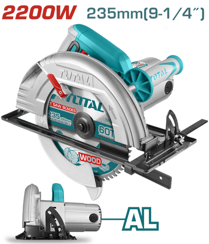 SIERRA CIRCULAR 2200W 3800RPM 235X25.4MM EST. ALUMINIO INC DISCO INDUSTRIAL