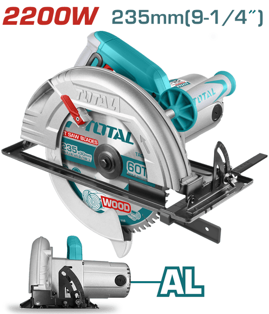 SIERRA CIRCULAR 2200W 3800RPM 235X25.4MM EST. ALUMINIO INC DISCO INDUSTRIAL