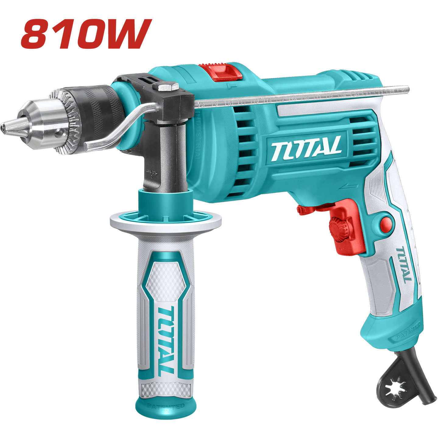 TALADRO PERCUTOR 810W 13MM 0-2800RPM VEL. VARIABLE INDUSTRIAL