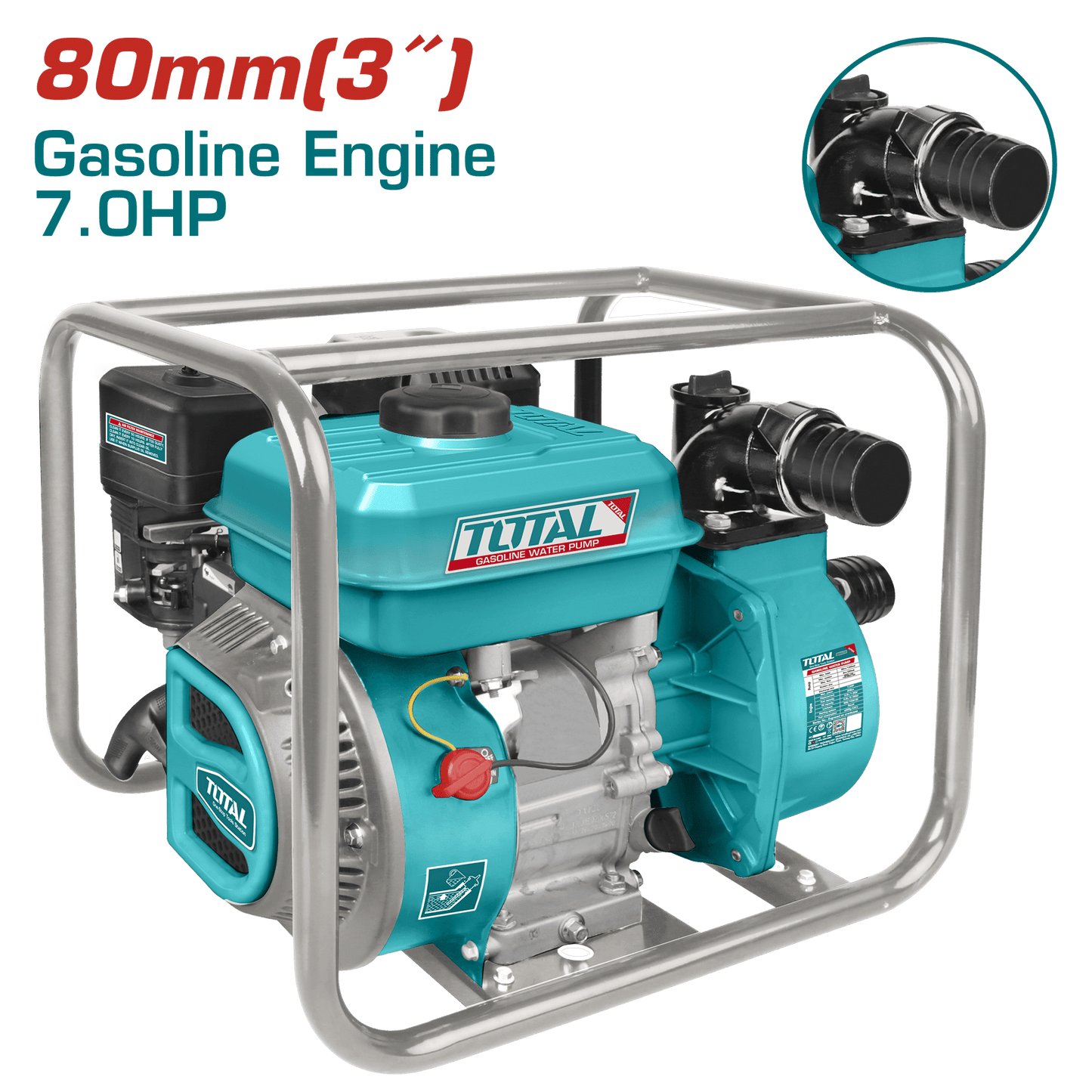 MOTOBOMBA GASOLINERA 3 PULG 7.0HP 1000L/MIN MAX 32M INDUSTRIAL