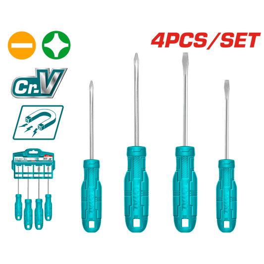 SET DESTORNILLADORES 04 PZS 40CR