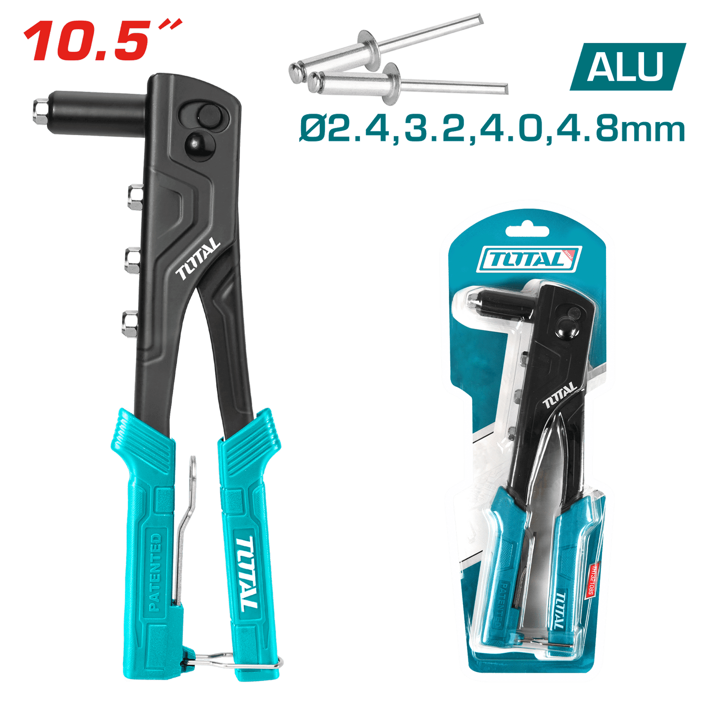 REMACHADORA 10.5PULG 2.4/3.2/4.0/4.8MM REM.AL
