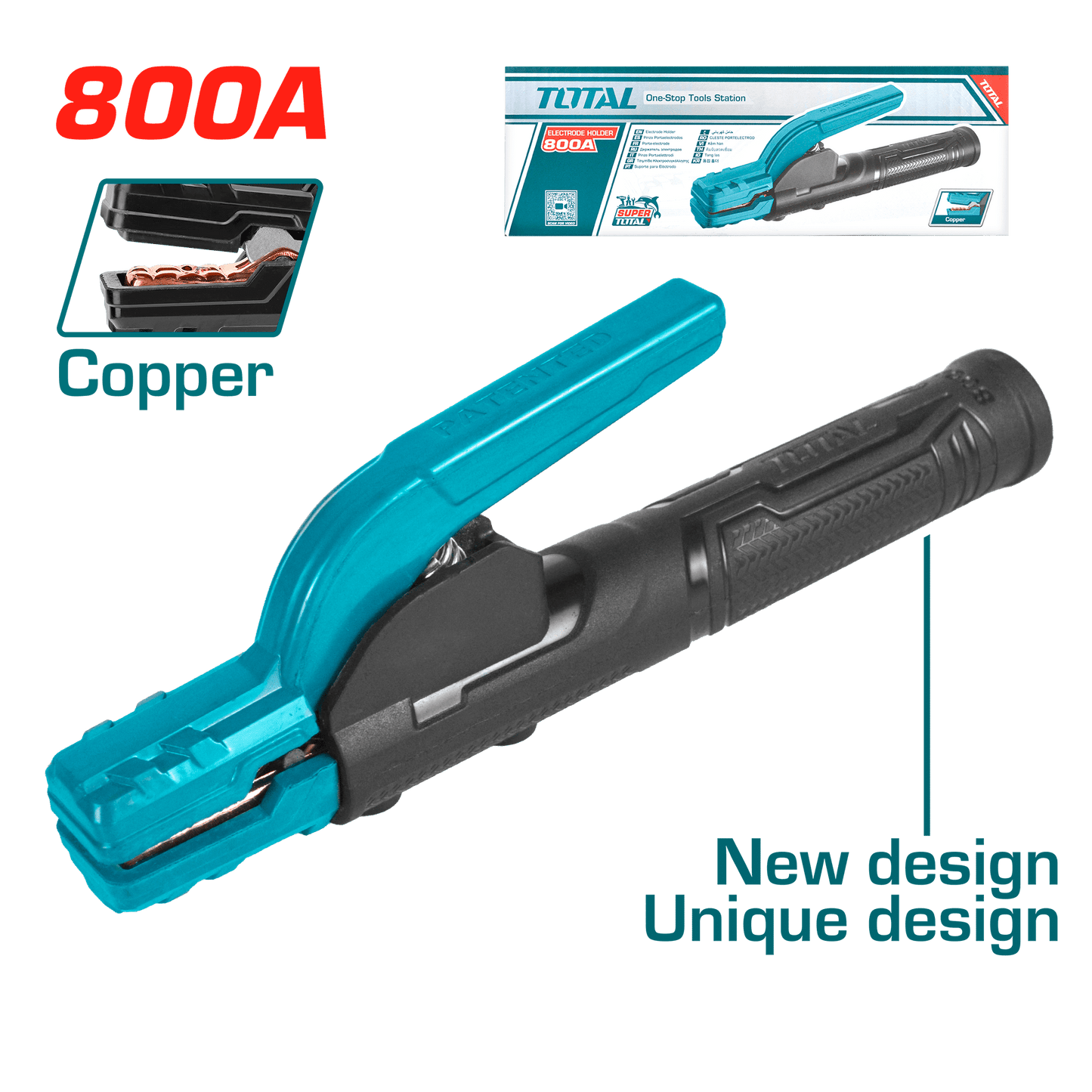 PORTA ELECTRODO 800A MMA<630A COBRE DISEÑO EXCLUSIVO