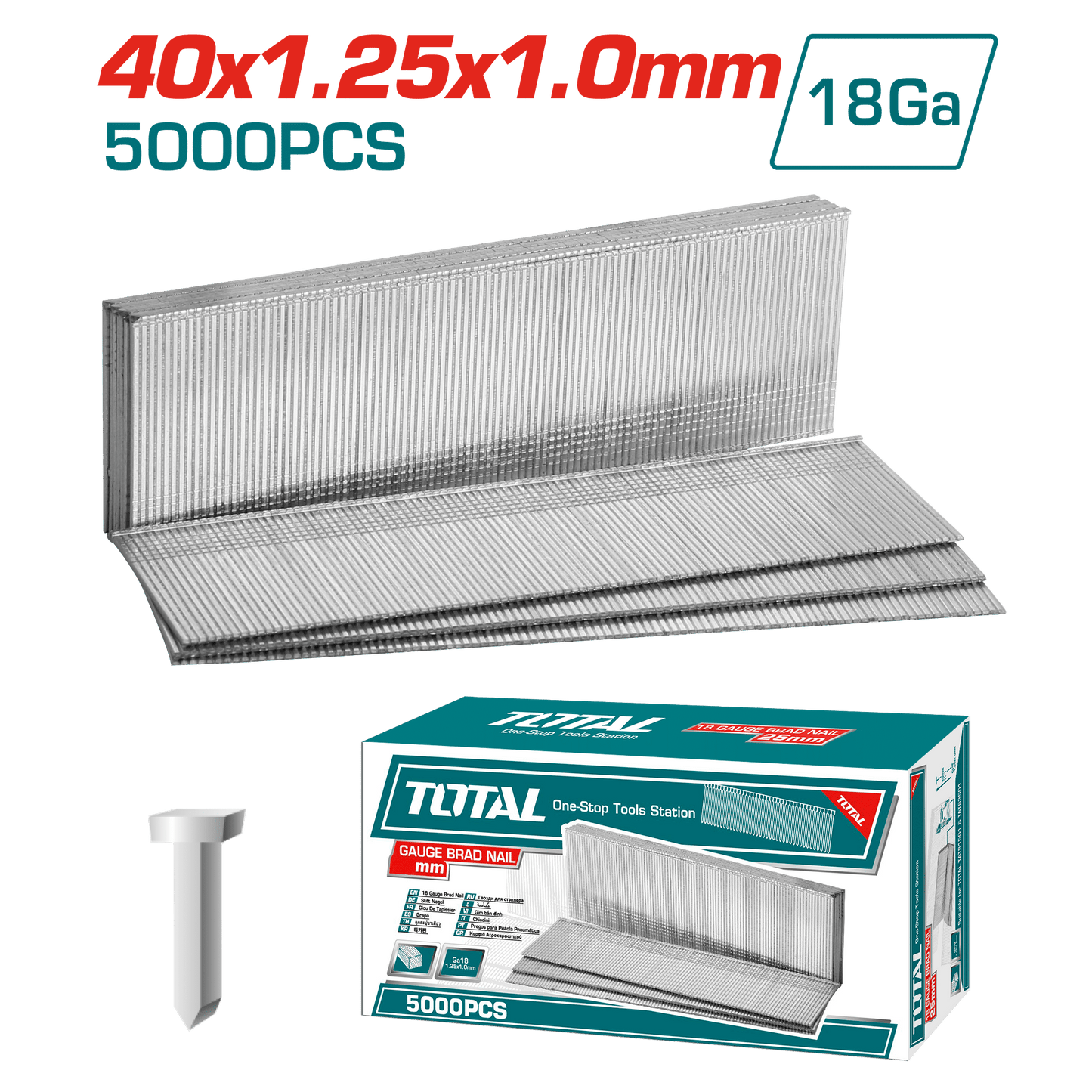 TIRAS DE CLAVOS 5000PCSXCAJA 40MM
