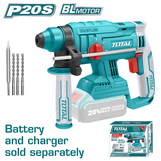 ROTOMARTILLO SDS+ 22MM  20V 2.0J 0-4700BPM BRUSHLESS SIN BATERIA INDUSTRIAL