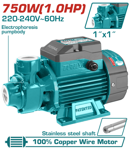 BOMBA DE AGUA PERIFERICA 1.0HP 52M 50L/MIN 1X1