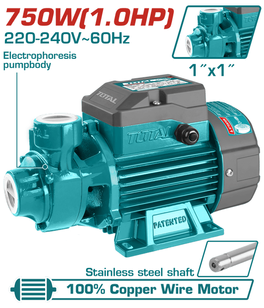 BOMBA DE AGUA PERIFERICA 1.0HP 52M 50L/MIN 1X1