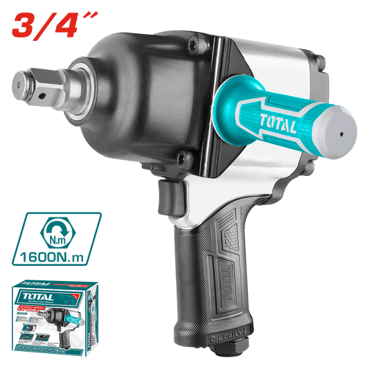 LLAVE IMPACTO NEUMATICA 1600NM 3/4PULG 4000RPM 9CFM 90PSI INDUSTRIAL