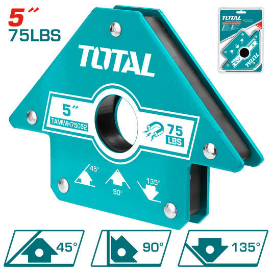 SUJETADOR MAGNÉTICO P/SOLDAR 5'' A:45/90/135 75LBS