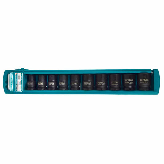 SET DADOS IMPACTO 1/2 PULG 10PCS 10-24MM CR-MO MALETIN INDUSTRIAL