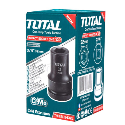 SOCKET IMPACTO DR 3/4 PULG 32X90MM CRMO INDUSTRIAL