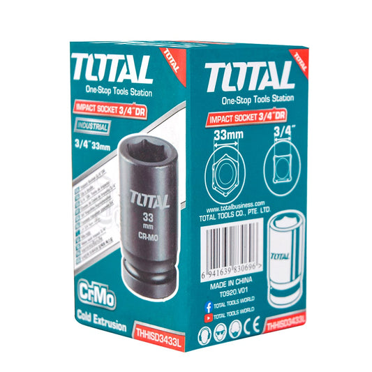 SOCKET IMPACTO DR 3/4 PULG 33X90MM CRMO INDUSTRIAL