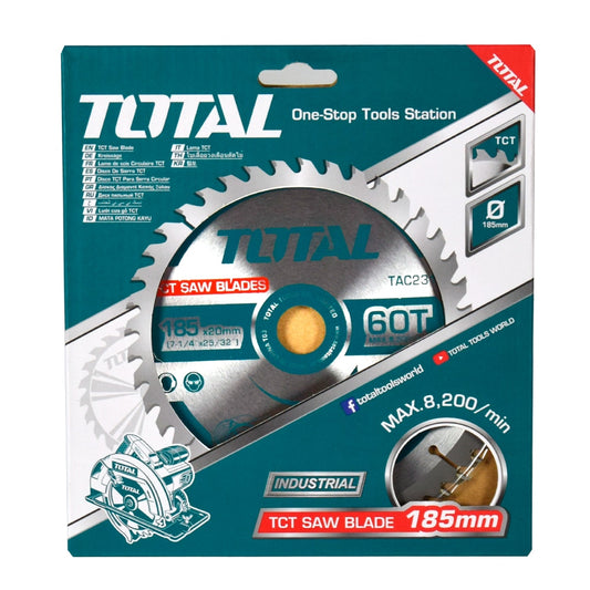 DISCO DENTADO TCT P/MADERA 185MM (7-1/4'') 60T INDUSTRIAL