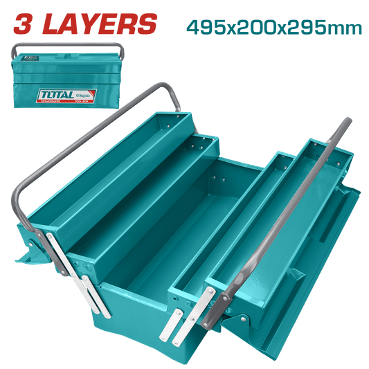PORTA HERRAMIENTAS DE ACERO 0.6-0.8MM 3 NIVELES 49.5CM INDUSTRIAL
